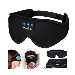 MUSICOZY- Sleep Headphones, 3D Sleep Mask Bluetooth Wireless Sleeping Headphones